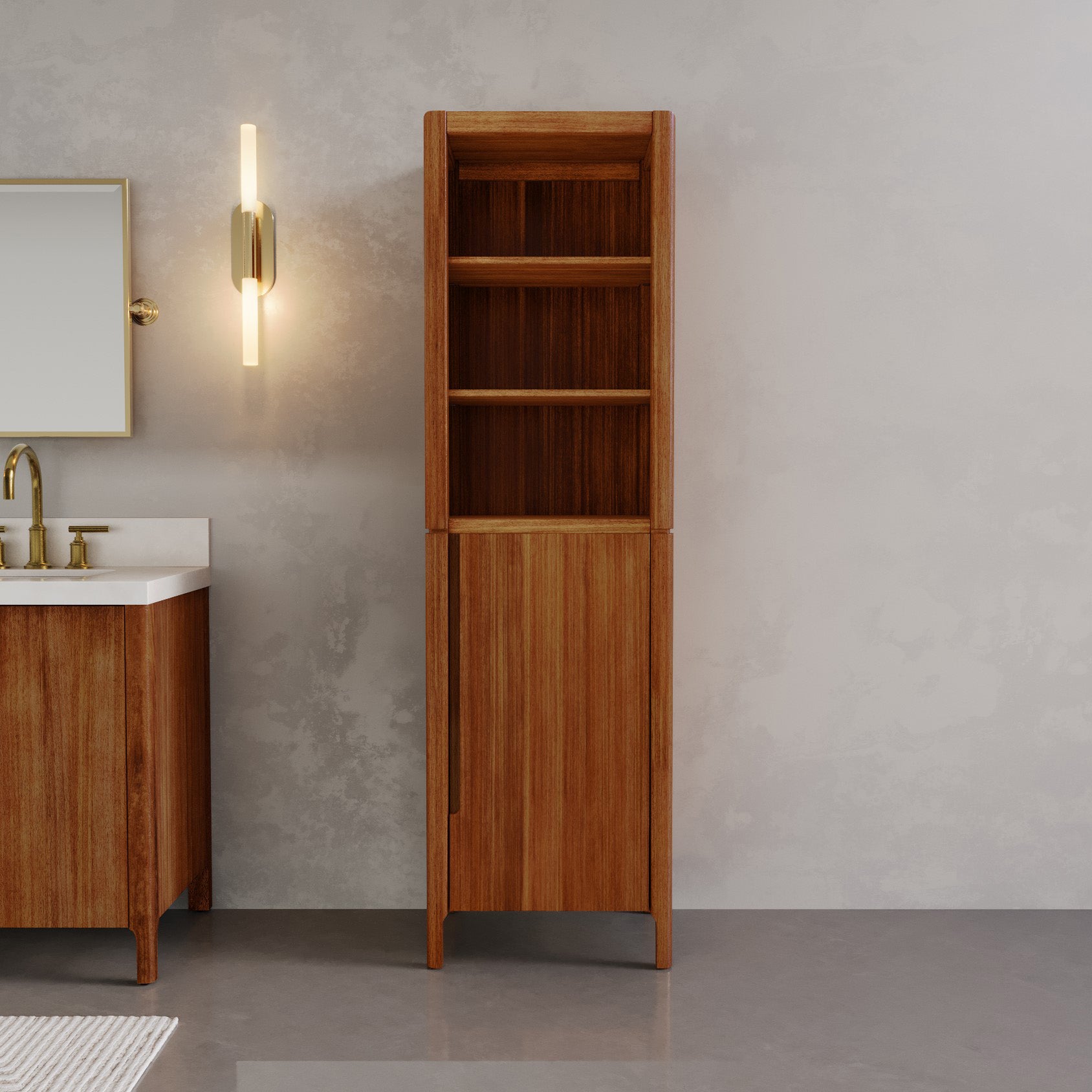 Sequoia Free Standing Linen Cabinet
