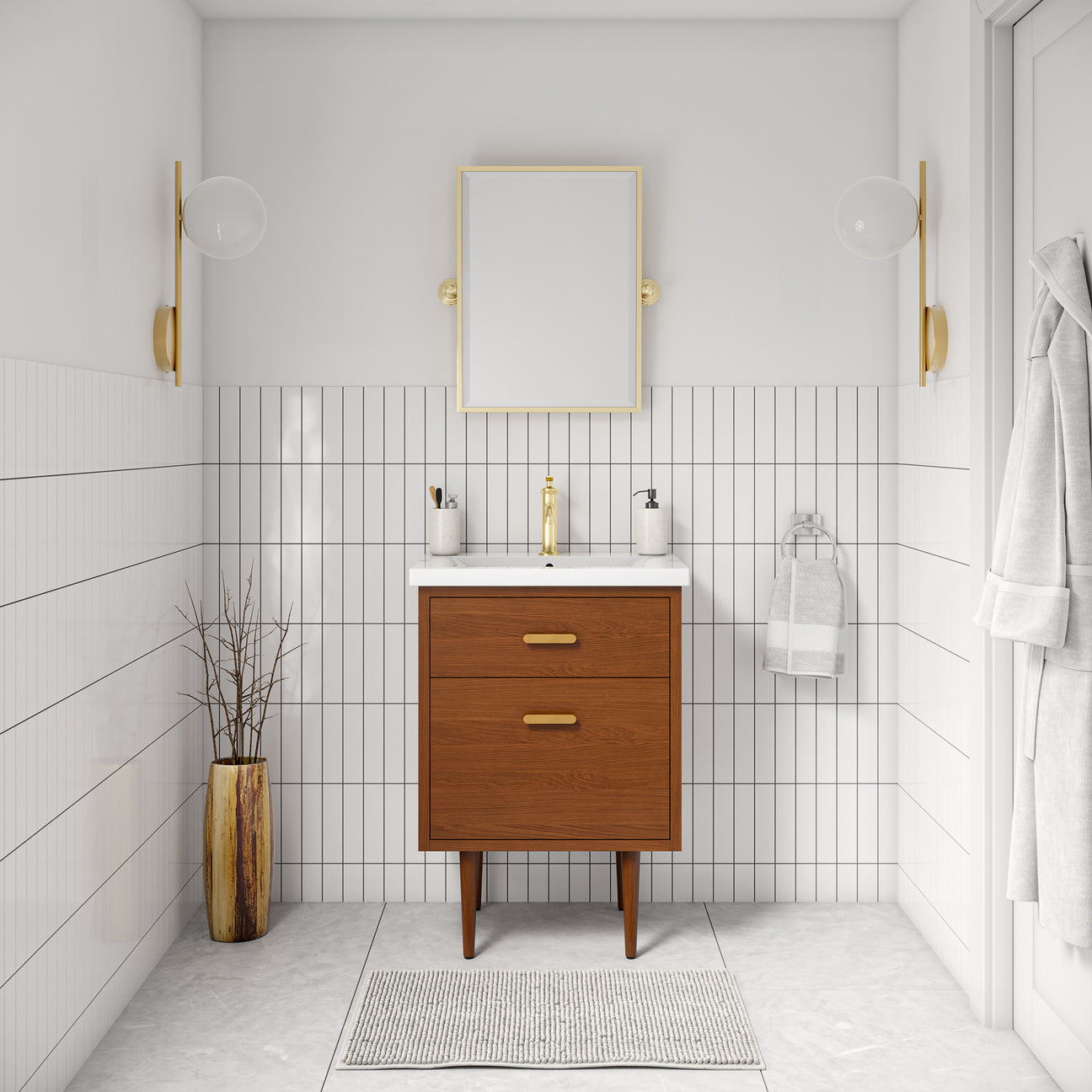 Space Maximizing Tips: Bathroom Vanity for Small Bathrooms