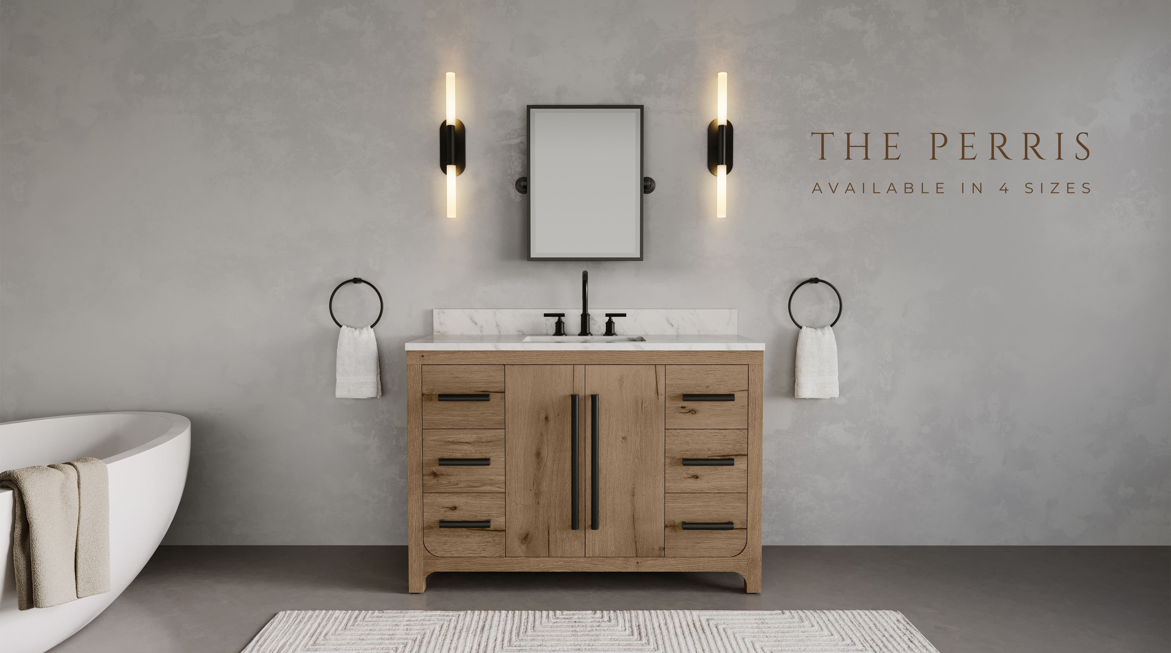 The Perris Collection Bathroom Vanity