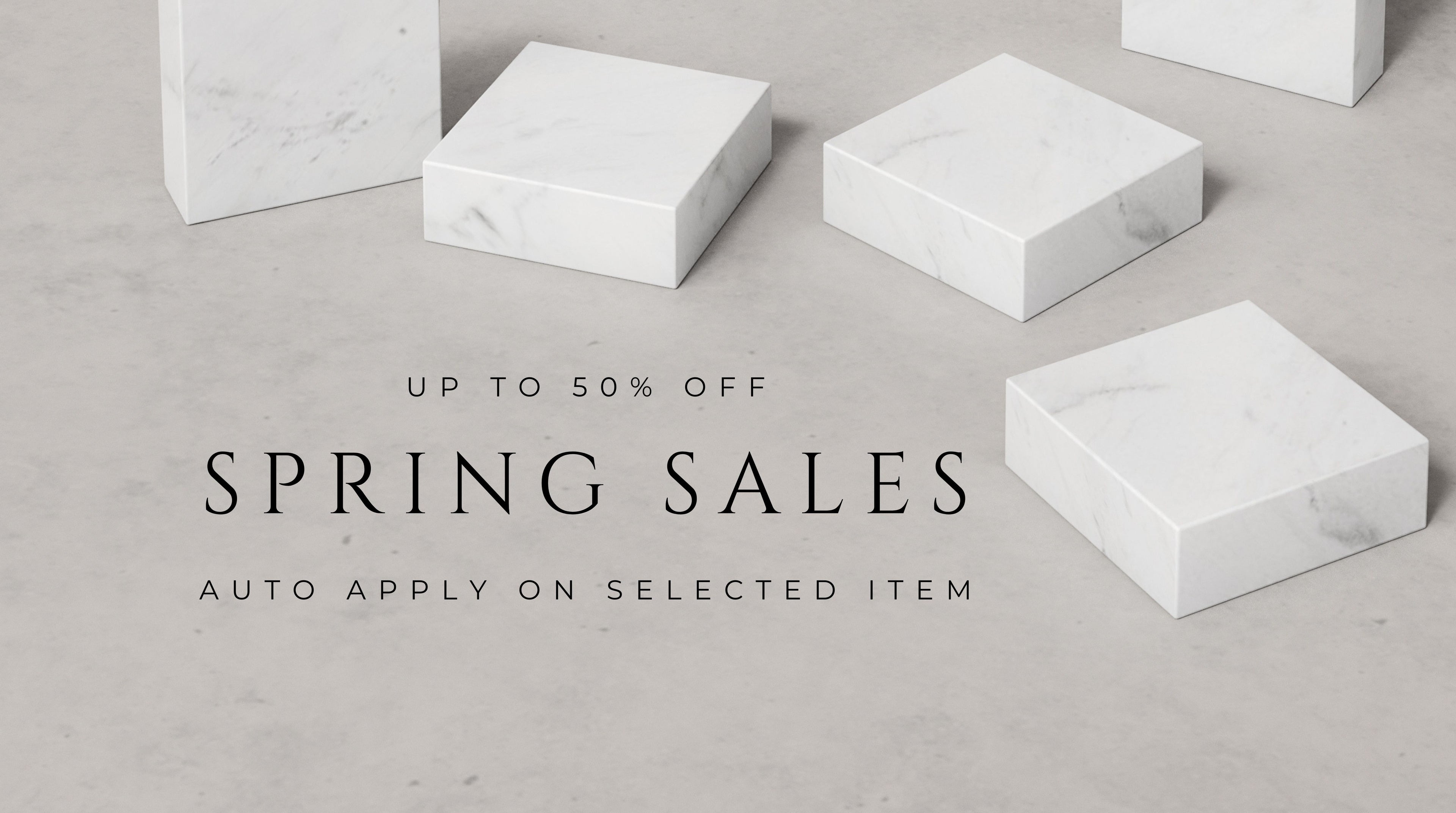 Spring Sales - Up to 50% on selected items