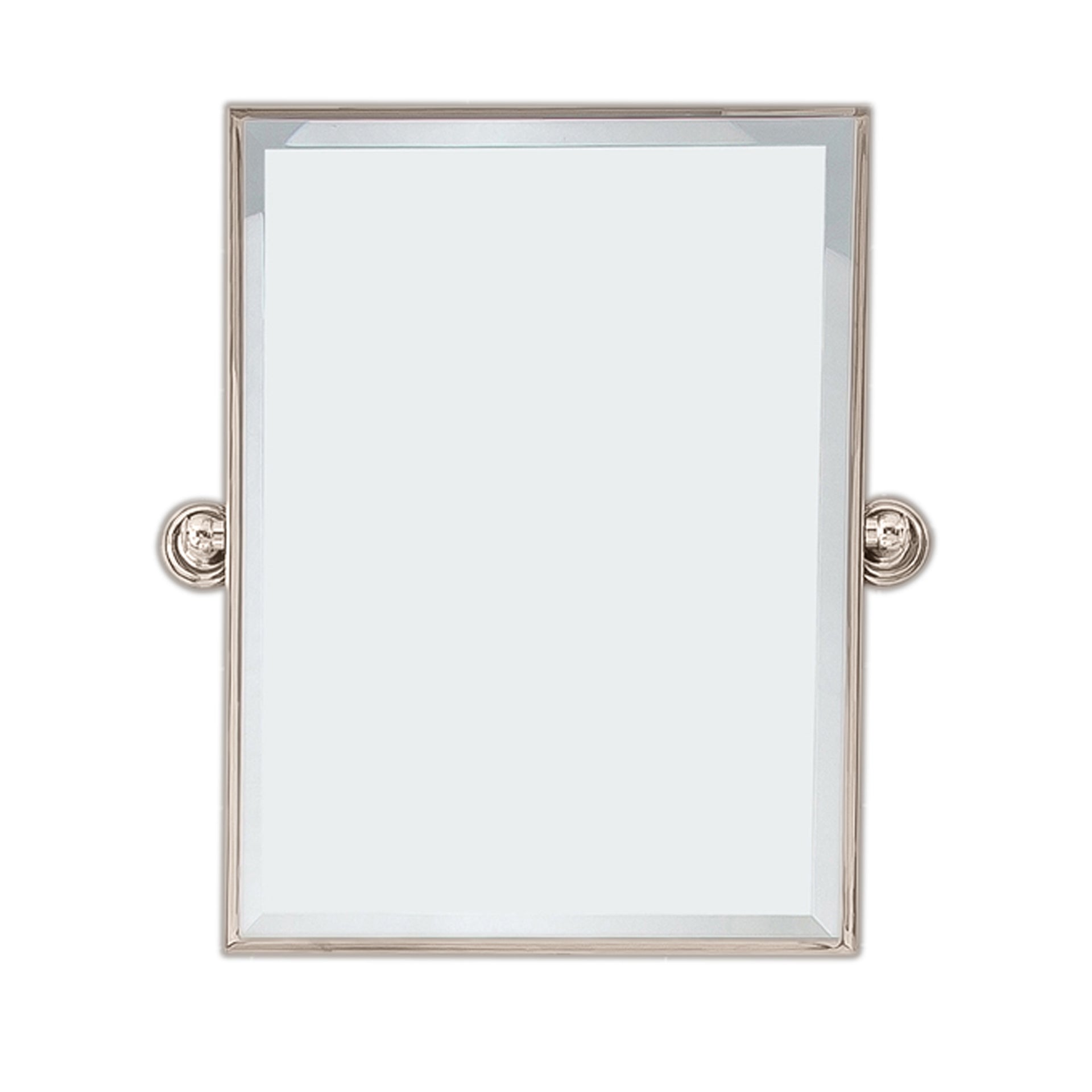 18 in. W x 24 in. H Rectangle Stainless Steel Framed Wall Mount Bathroom Vanity Mirror in Polished Nickel Finish