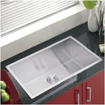 30 In. X 19 In. Zero Radius Single Bowl Stainless Steel Hand Made Undermount Kitchen Sink