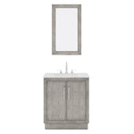 Hugo 30 In. Carrara White Marble Countertop with Chrome Pulls and Knobs Vanity