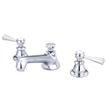 American 20th Century Classic Modern Classic Widespread Deck Mount Lavatory Faucets F2-0009 With Pop-Up Drain