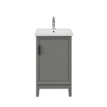 Elsa 20 In. Ceramic Countertop with Chrome Pulls and Knobs Vanity