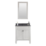 Potenza 30 In. Blue Limestone Countertop with Oil-Rubbed Bronze Pulls and Knobs Vanity
