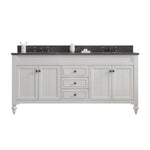 Potenza 72 In. Blue Limestone Countertop with Oil-Rubbed Bronze Pulls and Knobs Vanity